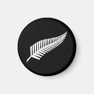 Silver fern flag (NZ) Magnet