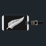 Silver Fern Flag of New Zealand Luggage Tag<br><div class="desc">Silver Fern Flag of New Zealand</div>