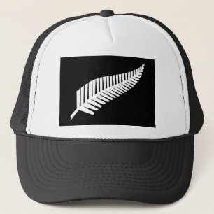 Silver Fern Flag of New Zealand Trucker Hat
