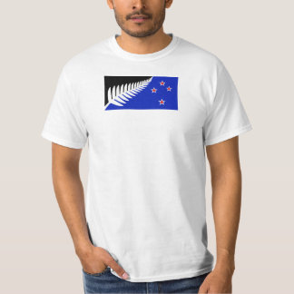 Silver Fern Flag Tee Shirt by Kyle Lockwood