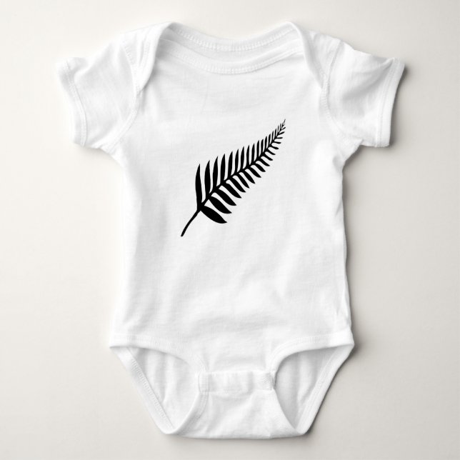 Silver Fern of New Zealand Baby Bodysuit (Front)