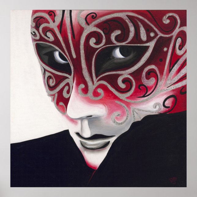Silver Flair Mask Poster (Front)