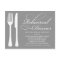 SILVER FLATWARE | REHEARSAL DINNER INVITE