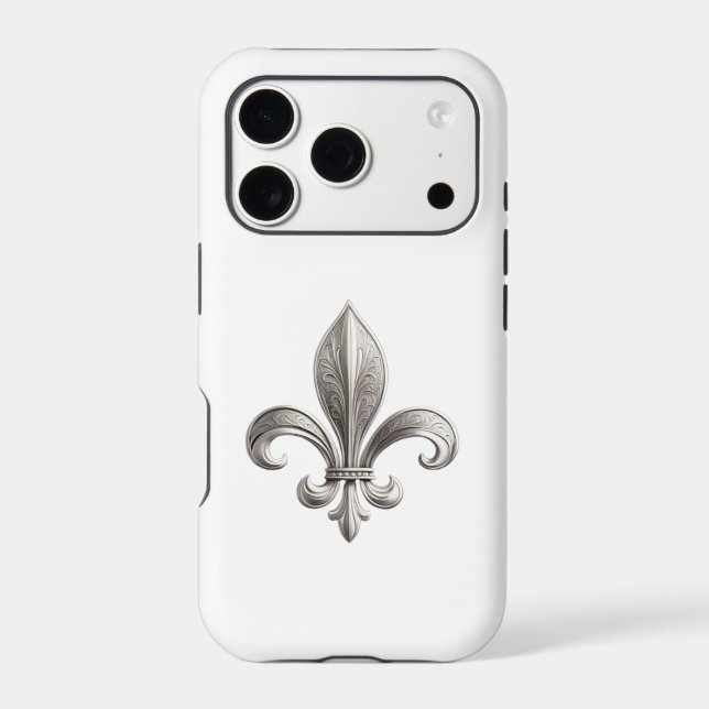 Silver Fleur De Lis (Back)