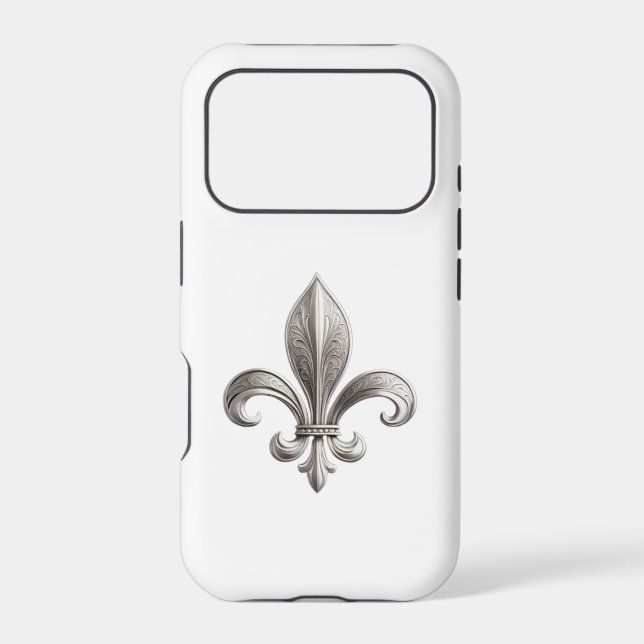Silver Fleur De Lis (Back)