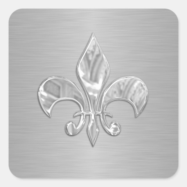 Silver Fleur de Lis Envelope Seal (Front)