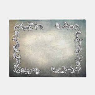 SILVER FLOURISHES DOORMAT