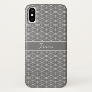 Silver Flower of Life Pattern Case-Mate iPhone Case