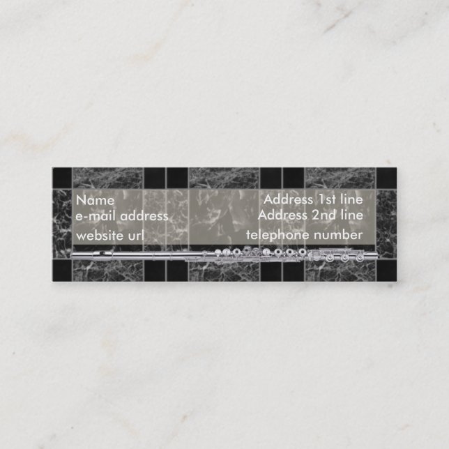 Silver Flute Business Card (Front)