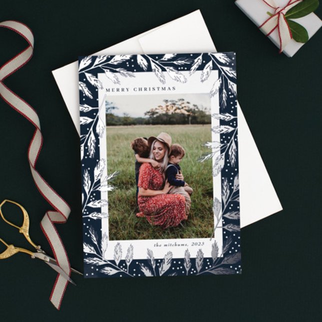  Silver Foil Branches 3 Photo Christmas (Creator Uploaded)