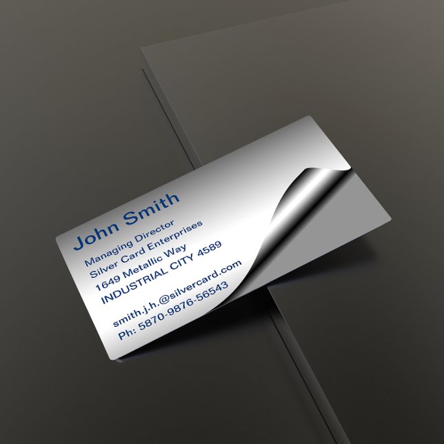 Silver Foil Business Card (Creator Uploaded)