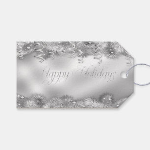 Silver Foil Look Gift Tags