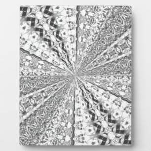 Silver Foil Swirl Plaque