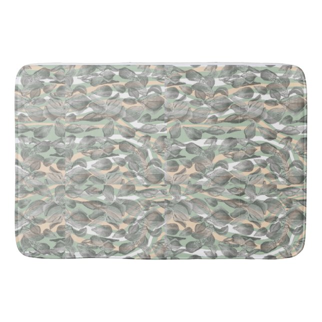 Silver Foliage Garden Bath Mat  (Front)