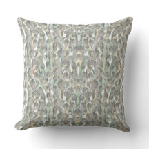 Silver Foliage Garden Throw Pillow