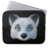 Silver fox blue eyes classic  bumper sticker