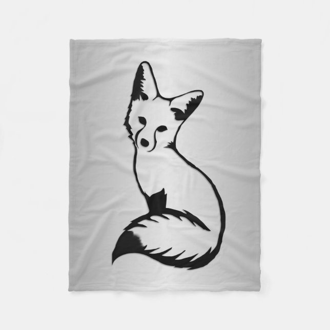Silver Fox Fleece Blanket (Front)