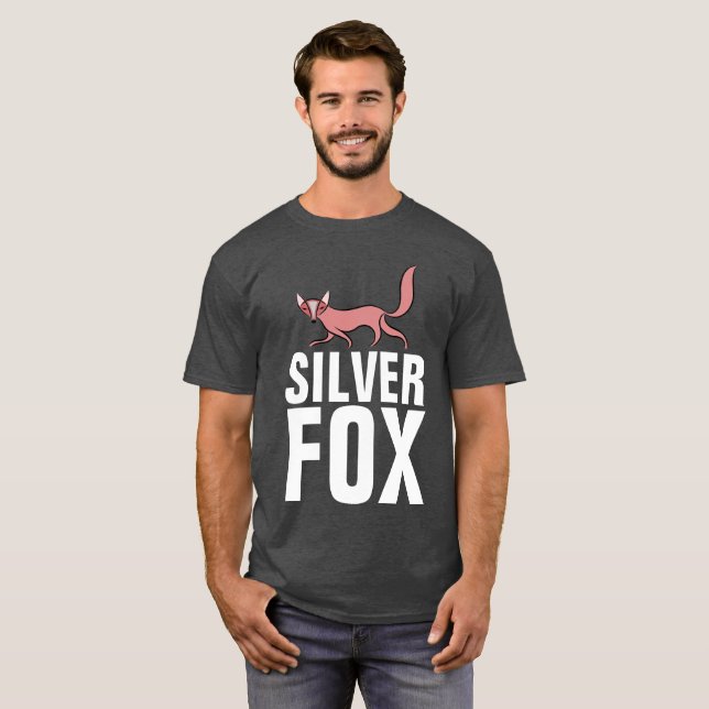 SILVER FOX, Men's  Birthday T-shirts (Front Full)
