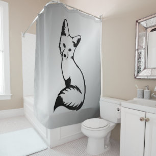 Silver Fox Shower Curtain