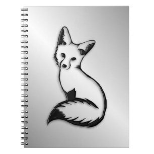 Silver Fox Spiral Notebook