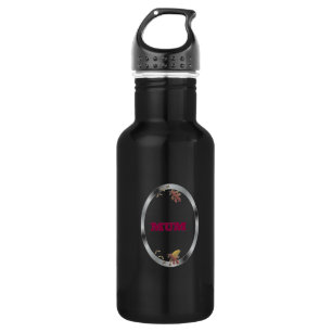 Silver Frame Decorative Mum 532 Ml Water Bottle