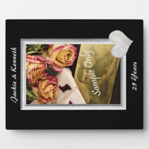 Silver Frame Wedding Anniversary Template