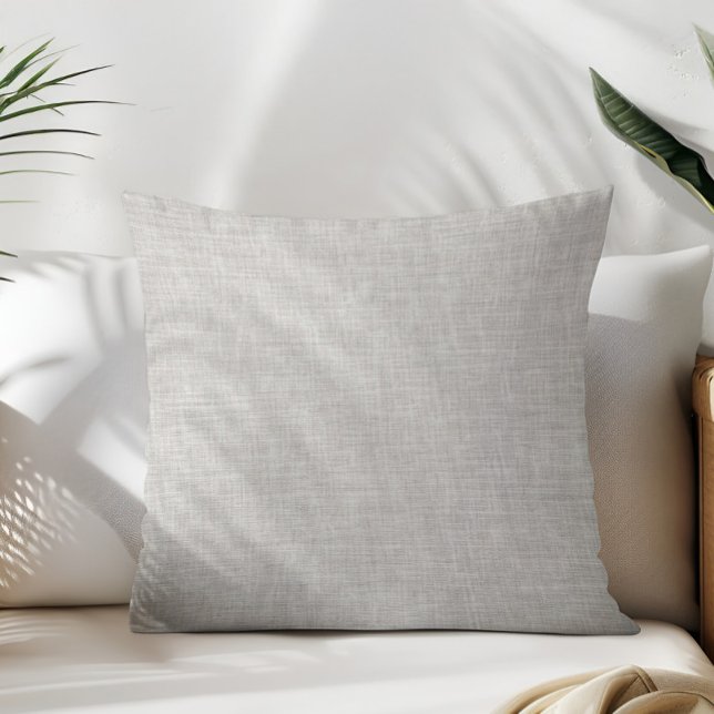 Silver frozen winter linen texture cushion (Creator Uploaded)