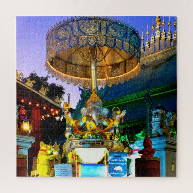 Silver Ganesha Jigsaw Puzzle (Vertical)