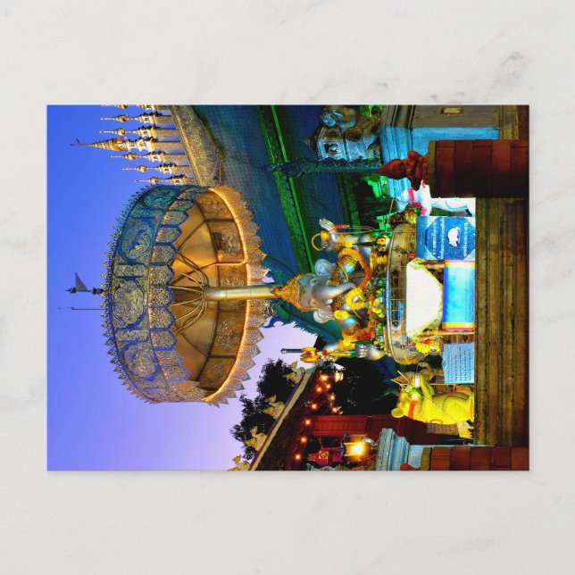 Silver Ganesha Postcard (Front)