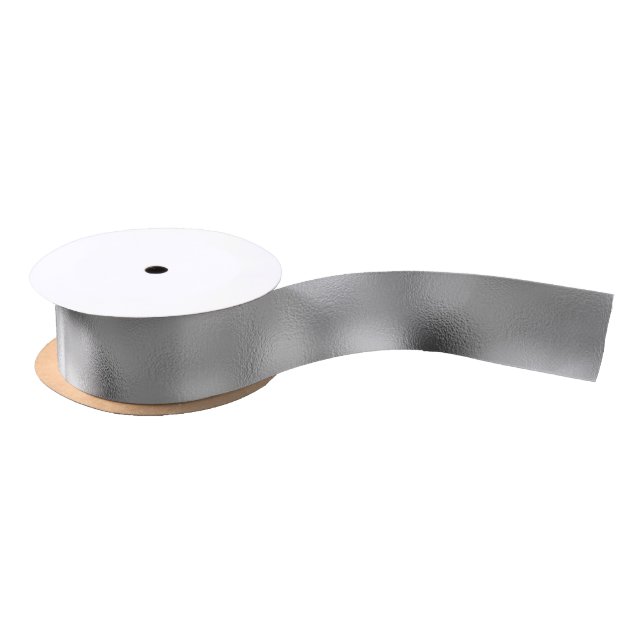 Silver Glam Satin Ribbon (Spool)