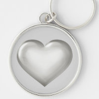 Silver glass heart plate