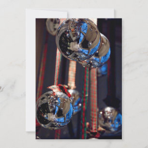 Silver glass ornament decorations