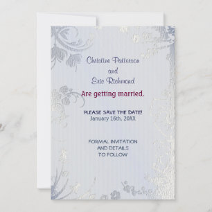 Silver Glimmer Invitation