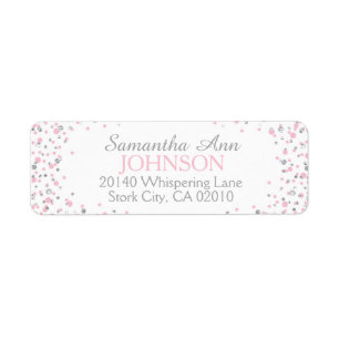 Silver Glitter and Pink Dot Sprinkles