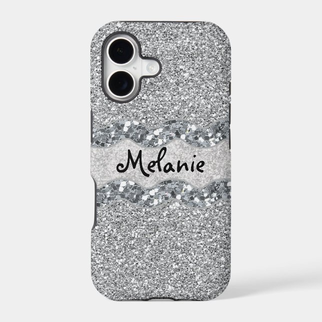 Silver Glitter Bric Brac Monogram (Back)