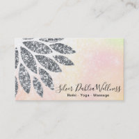 ~ Silver Glitter Dahlia Mandala Pastel Floral AP2