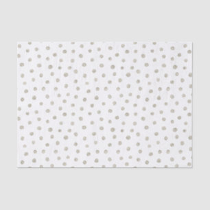 Silver glitter dots tissue paper
