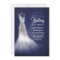 Silver Glitter Elegant Dress Blue Bridal shower