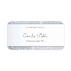 Silver Glitter Elegant Handwritten Name Script