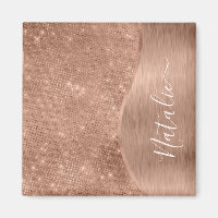 Silver Glitter Glam Bling Personalised Metallic Ma