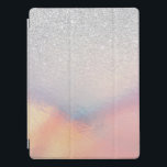 Silver Glitter Iridescent Holographic Gradient iPad Pro Cover<br><div class="desc">This elegant and chic design is perfect for the trendy and stylish girly girl. It features faux printed silver glitter with pink, peach, blue, and purple iridescent holographic ombre gradient design. It's modern, cool, unique, glamourous, and original. ***IMPORTANT DESIGN NOTE: For any custom design request such as matching product requests,...</div>