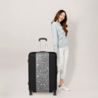 Silver Glitter Luggage