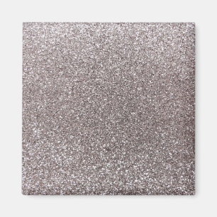 Silver glitter magnet
