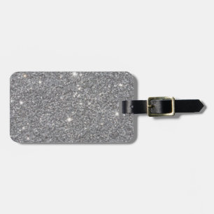Silver Glitter Pattern Desgin Luggage Tag
