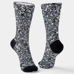 Silver glitter pattern  socks