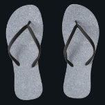 Silver Glitter Print Metallic Wedding bride groom Jandals<br><div class="desc">This beautiful silver metallic print is a Gorgeous Decorative accessory in a very current trendy color, it will bring gorgeous style to your look. You can also personalize it by adding own monogram or photograph for all special occasions in your life for you and your loved ones (birthday, party, valentines...</div>