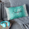 Silver Glitter Shiny Turquoise Foil Fancy Monogram