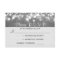 silver glitter string lights romantic wedding RSVP