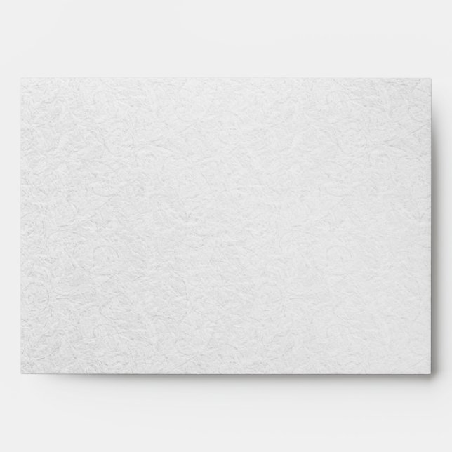 Silver glitter swirls + pink jewels A7 envelope (Front)