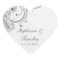 Silver glitter swirls purple jewel wedding sticker
